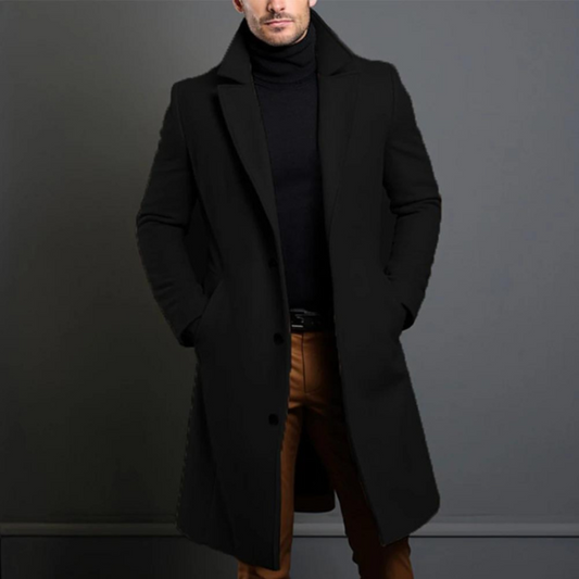 Men's Wool Coat Classic Style - Fashinoza