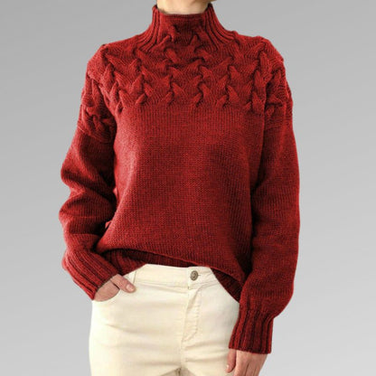 Women's Turtleneck Sweater Elegant Warm