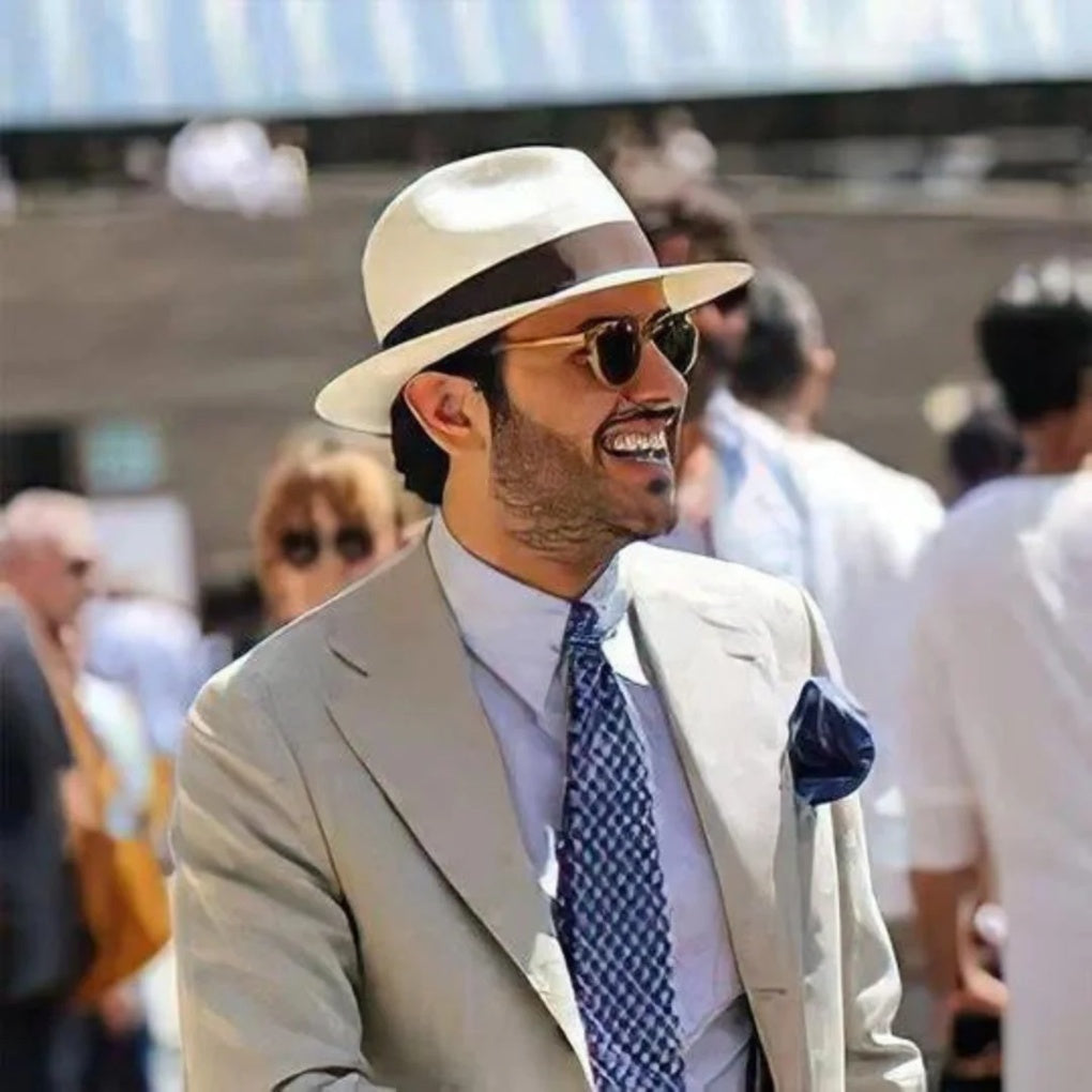 Men's Panama Sun Hat Cotton Summer Accessory - Fashinoza