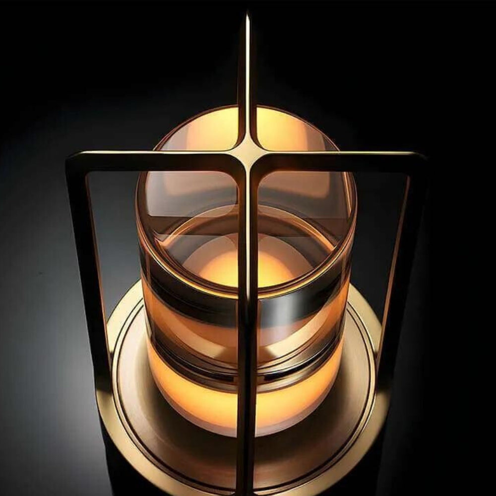 Nordic Crystal Lantern Glass Table Light