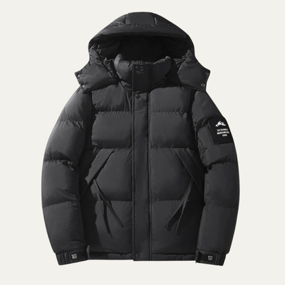 Men's Detachable Hood Jacket Loose Fit - Fashinoza