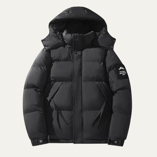 Men's Detachable Hood Jacket Loose Fit - Fashinoza