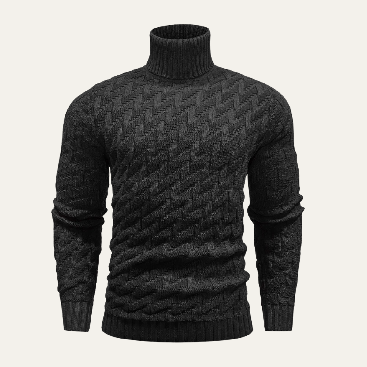Men's Turtleneck Sweater Warm Knit Winter - Fashinoza
