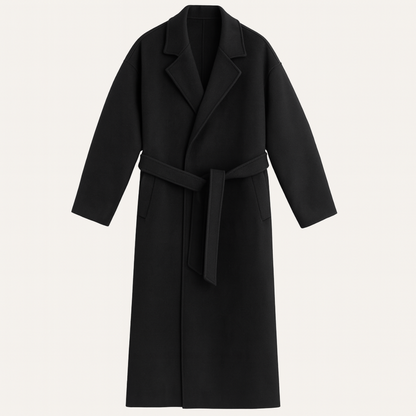 Men's Wool Wrap Coat Camel Color With Belt - Fashinoza
