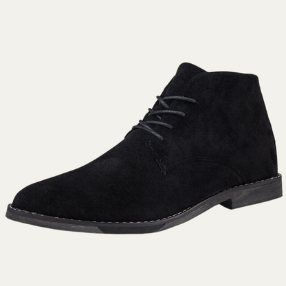 Men's Suede Ankle Boots Lace Up Casual Brown - Fashinoza