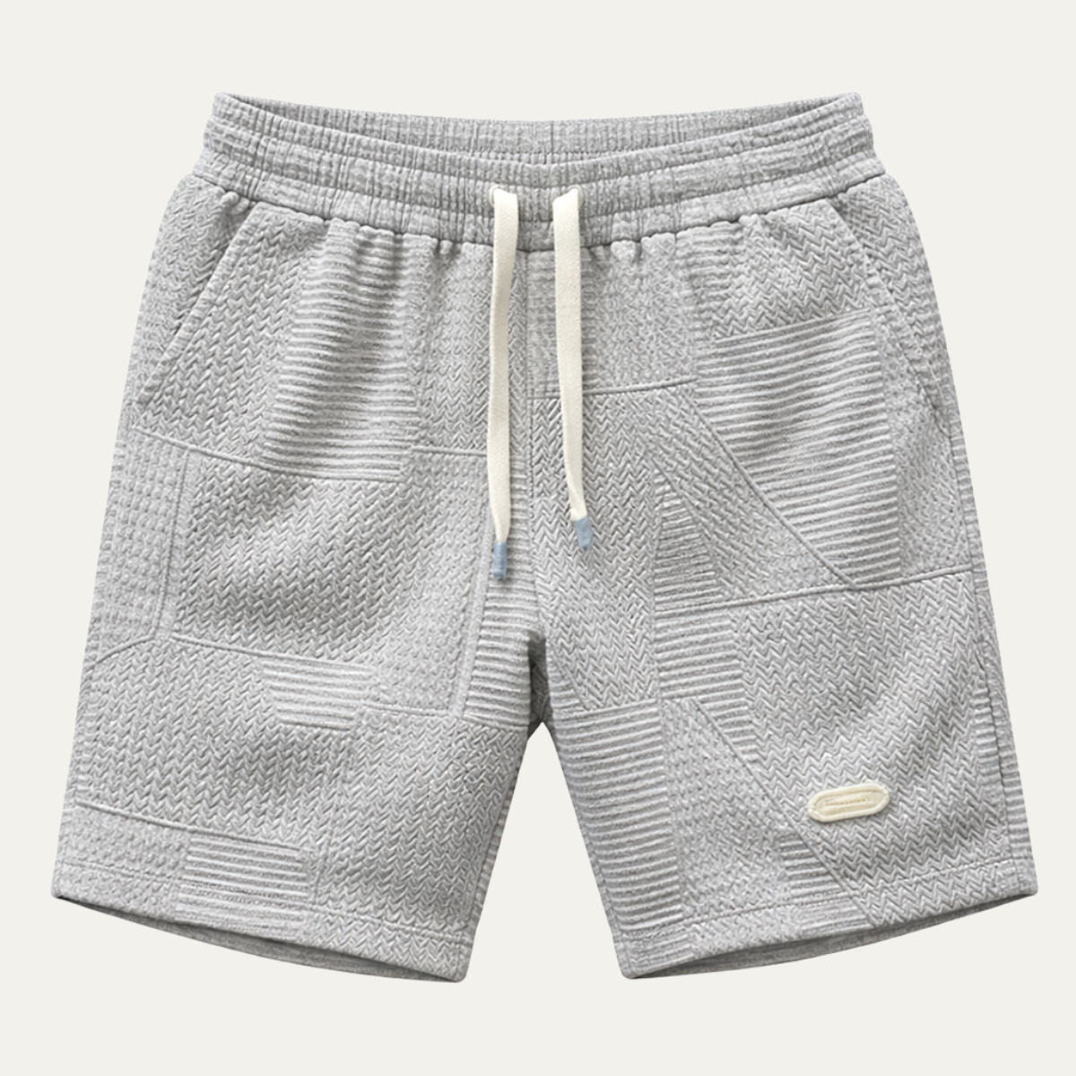 Men's Casual Drawstring Shorts Lightweight Beige - Fashinoza