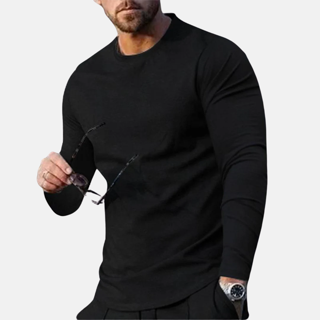 Men's Long Sleeve T-Shirt Cotton Casual Comfortable