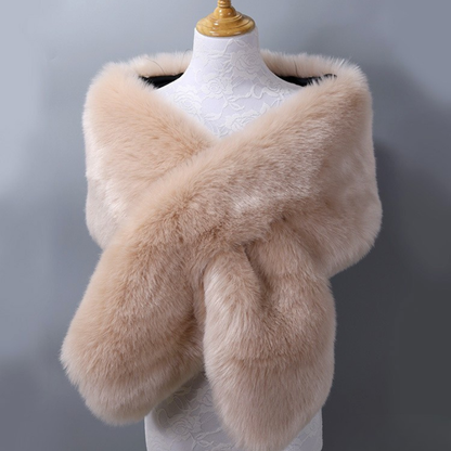 Isabella Women's Draped Plush Shawl Wrap