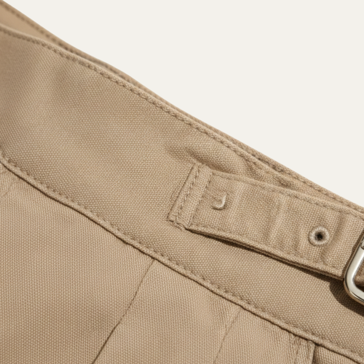 Men's Double Pleated Straight Leg Pants Casual Cotton