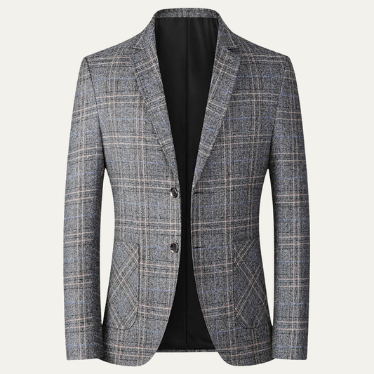 Merrifield Men's Slim Fit Blazer Checked Lightweight - Fashinoza