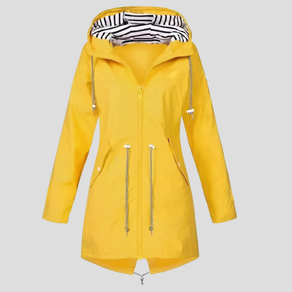 Women's Waterproof Hooded Parka Jacket - Fashinoza