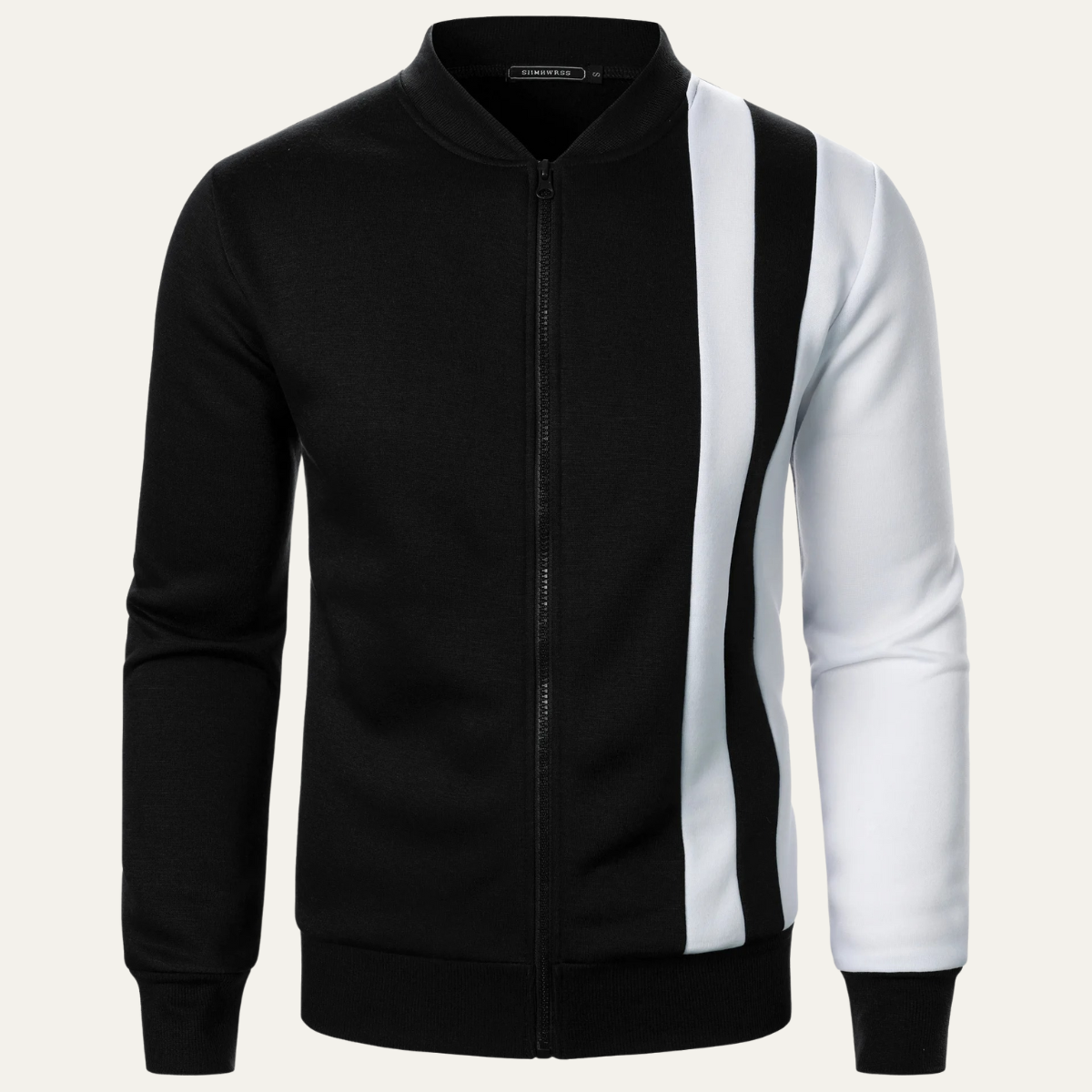 Men's Lightweight Colour Block Zip Up Jacket - Fashinoza