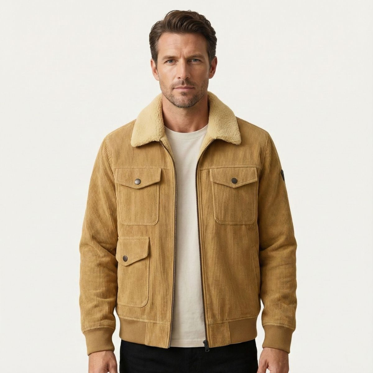 Men's Fleece Lined Corduroy Jacket
