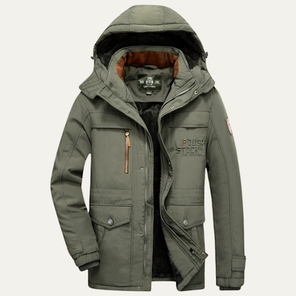 Men's Hooded Parka Jacket Warm Winter