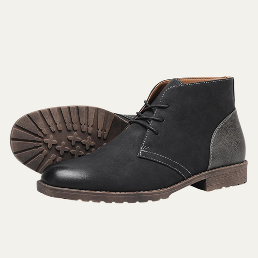 Elder Pine Men's Vintage Leather Boots - Fashinoza