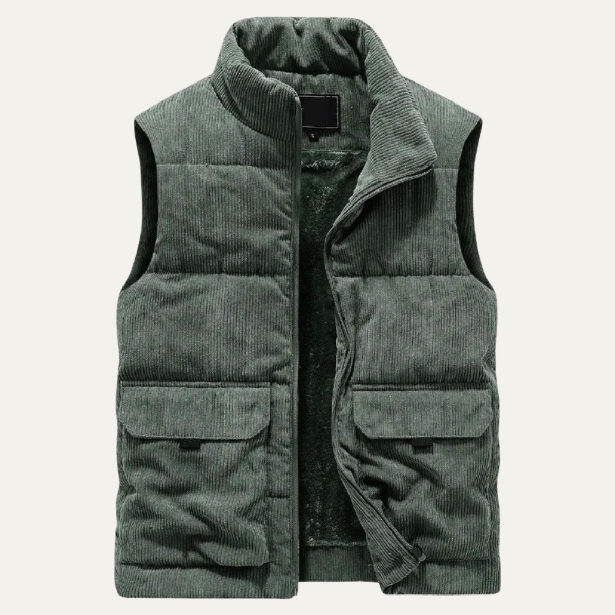 Penzance Men's Quilted Corduroy Gilet Lightweight