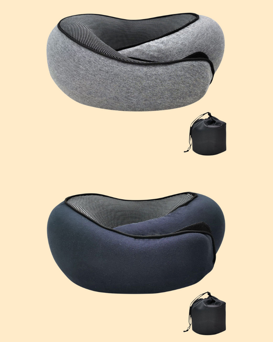Ergonomic Memory Foam Travel Neck Pillow - Fashinoza