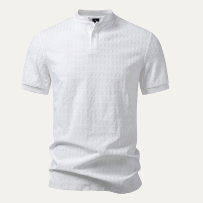 Men's Classic Polo Shirt Textured Summer - Fashinoza