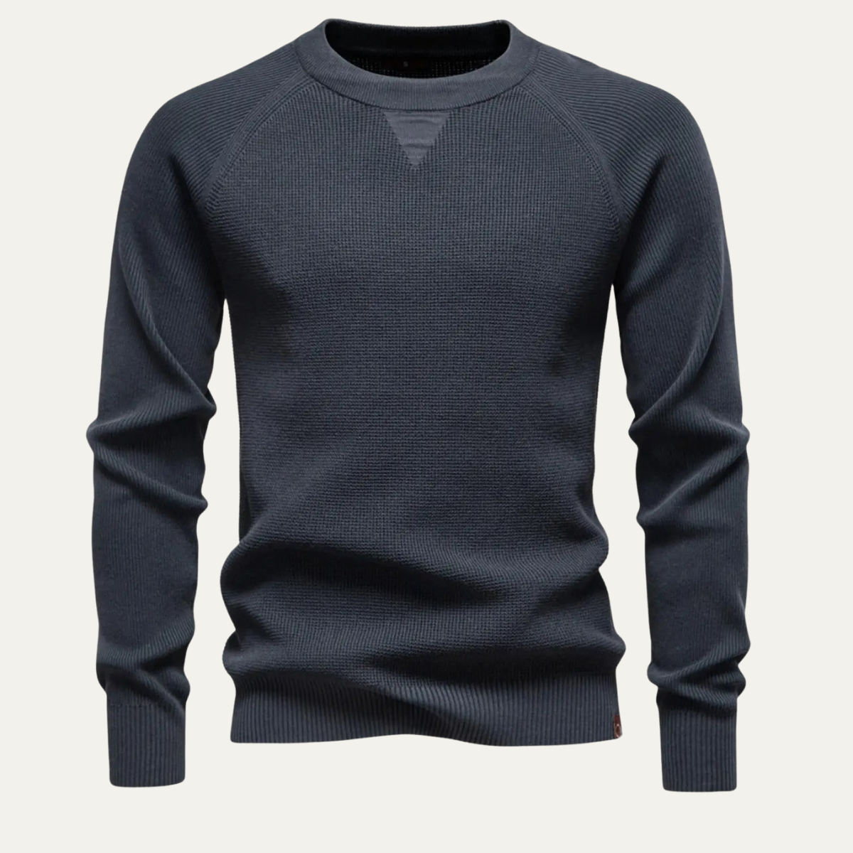 Men's Slim Fit Soft Knit Sweater Red - Fashinoza
