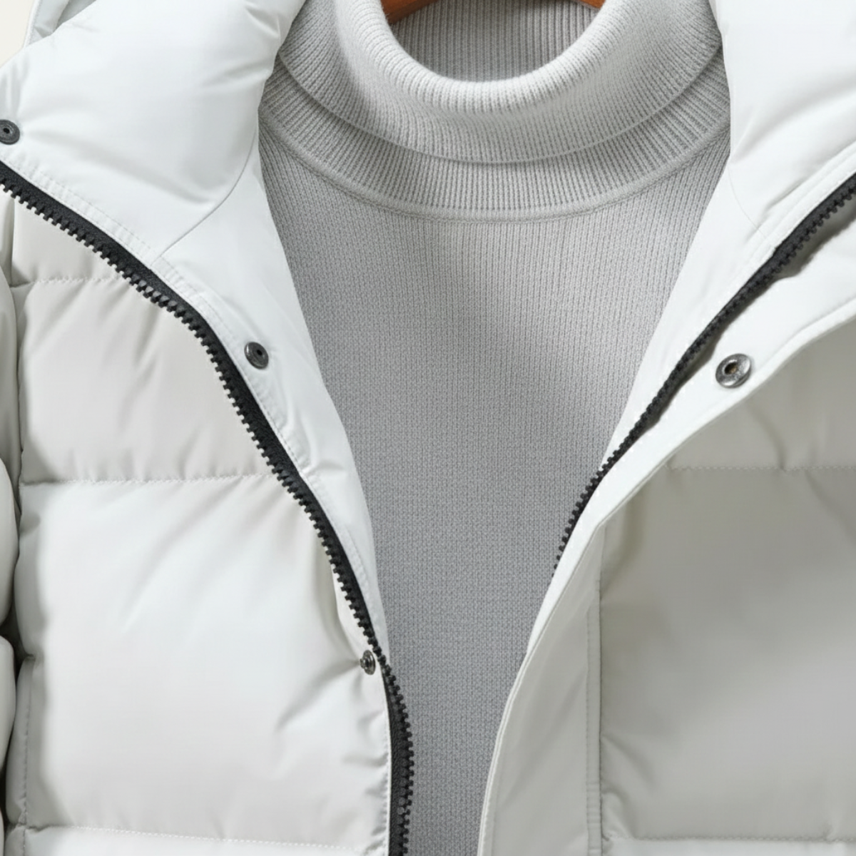 Men's Hooded Puffer Coat Black