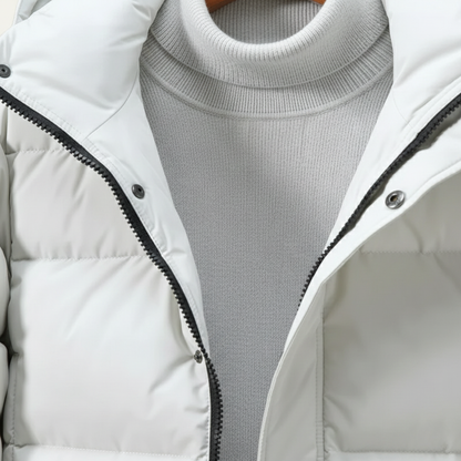Men's Hooded Puffer Coat Black