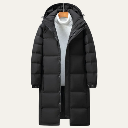 Men's Hooded Puffer Coat Black