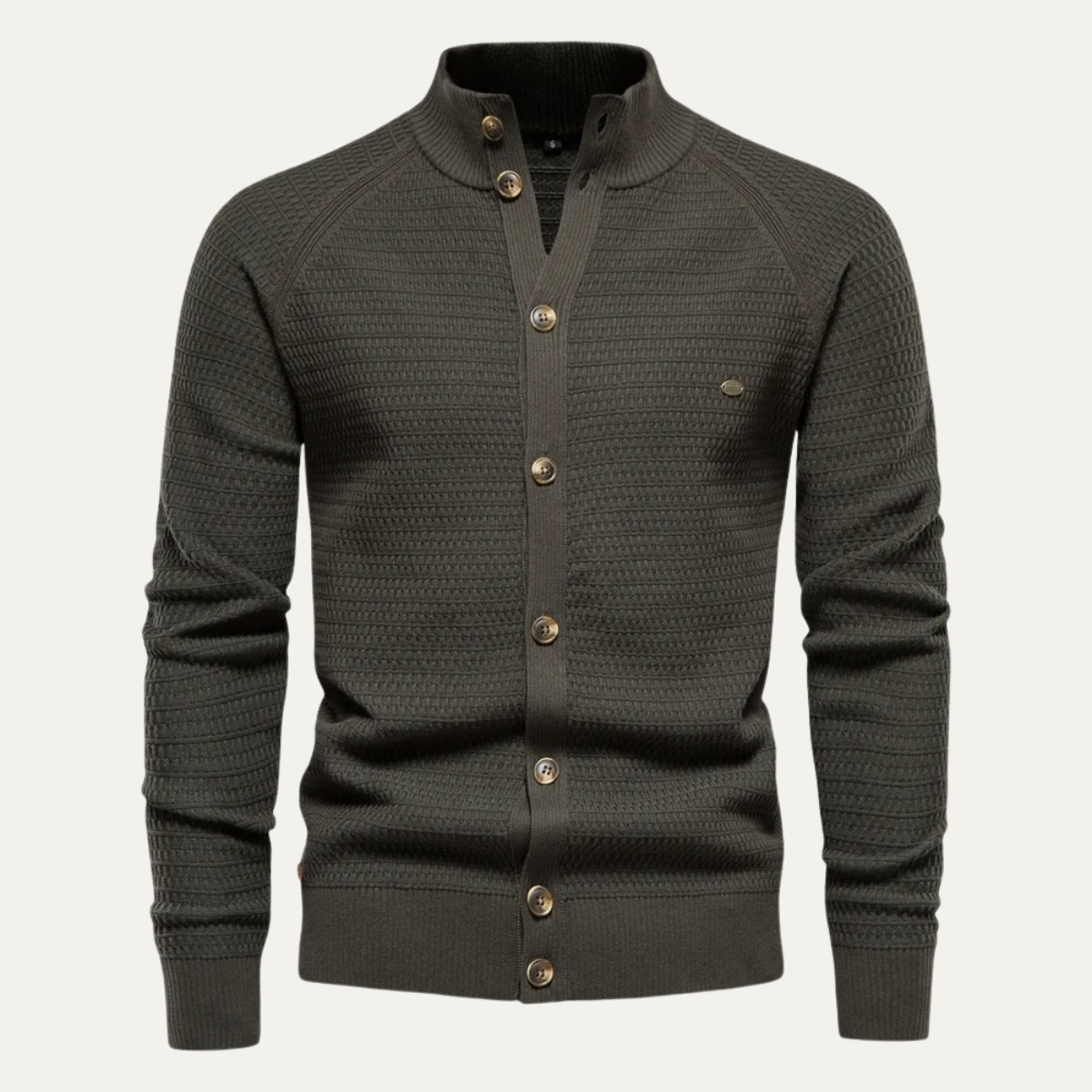 Men's Knitted Cotton Cardigan Button Up Casual - Fashinoza