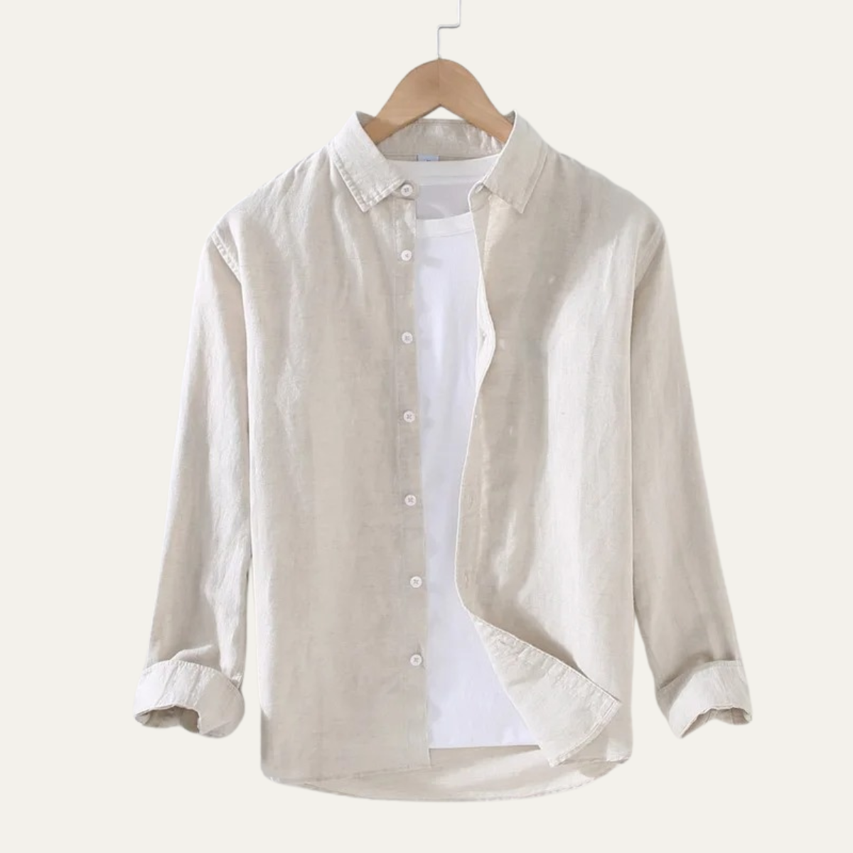 Men's Linen Cotton Summer Shirt - Fashinoza