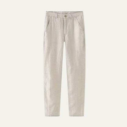 Alderfall Men's Linen Pants Casual Loose Fit - Fashinoza