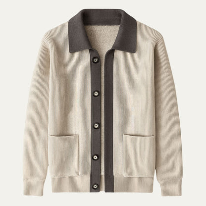 Men's Wool Cardigan with Pockets