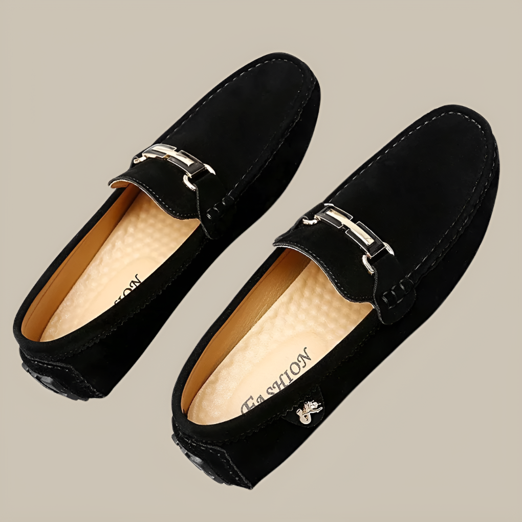 Men's Suede Slip On Loafers - Fashinoza