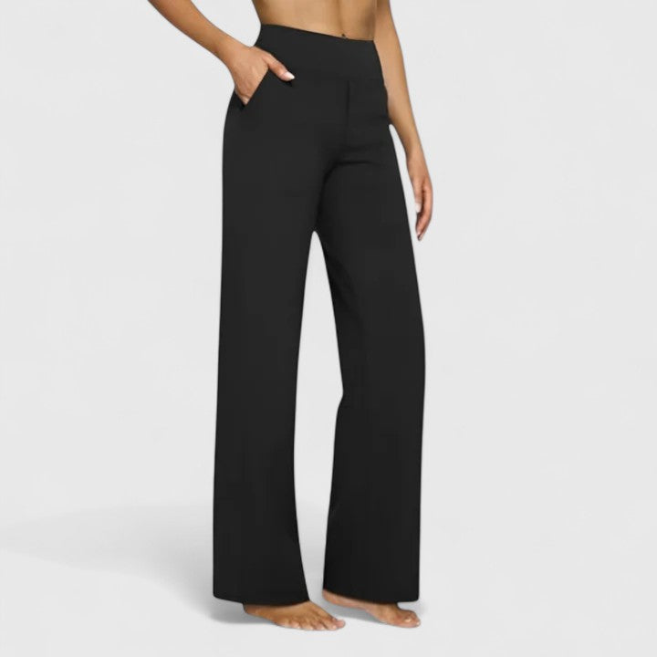 Hazel | Womens High Waist Wide Leg Pants