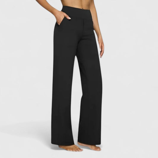 Hazel | Womens High Waist Wide Leg Pants