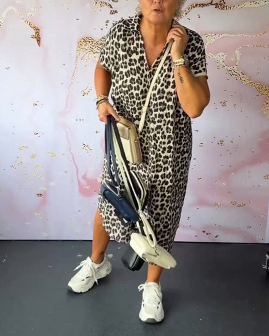 Lenny Leopard Dress