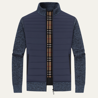 Men's Padded Stand Collar Winter Jacket - Fashinoza