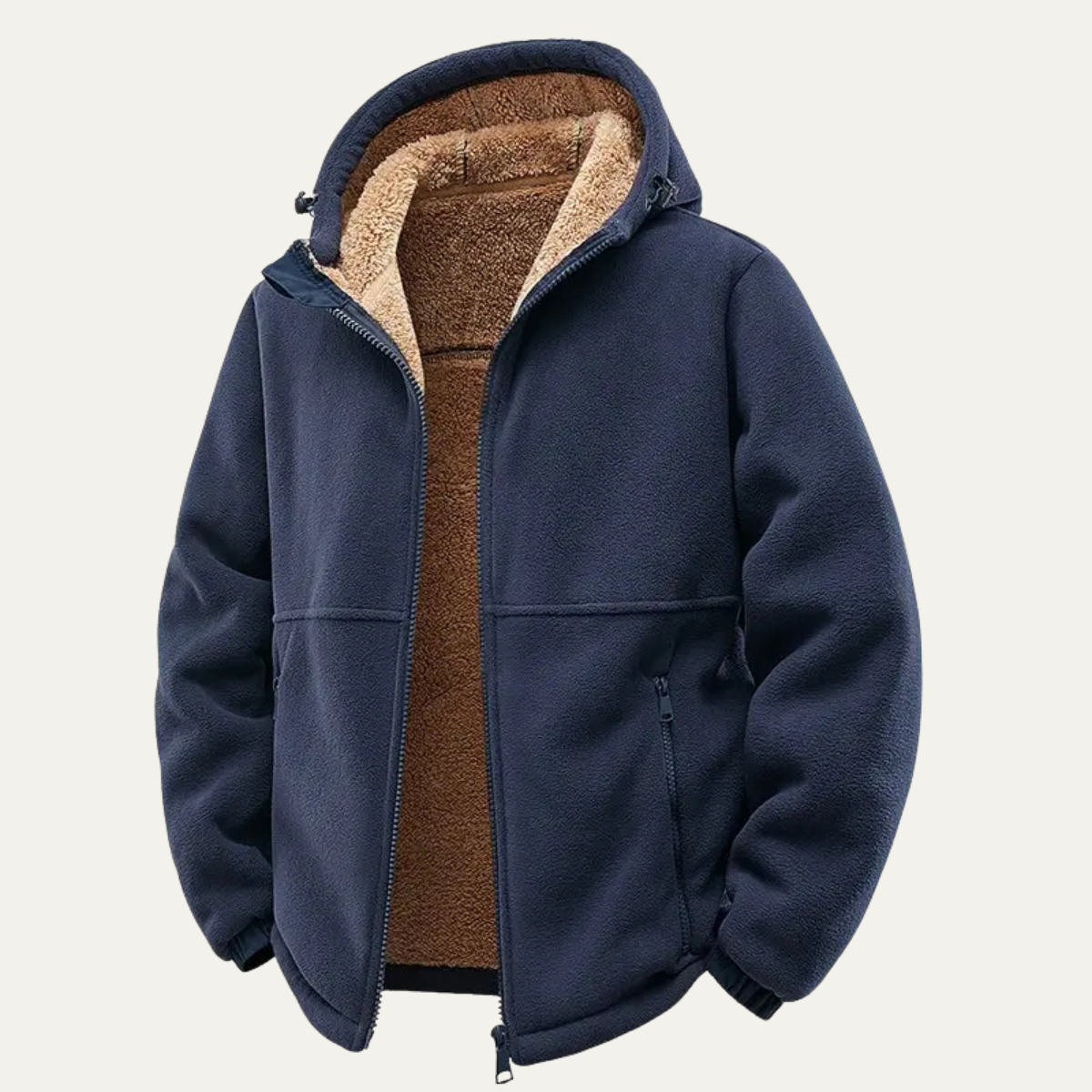 Men's Soft Shell Fleece Hooded Jacket