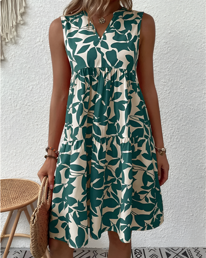 Women's Midi Dress Floral Summer - Fashinoza