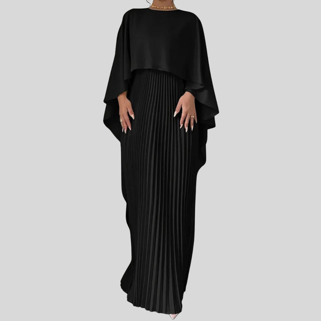 Women's Maxi Dress Batwing Sleeve Flowing - Fashinoza