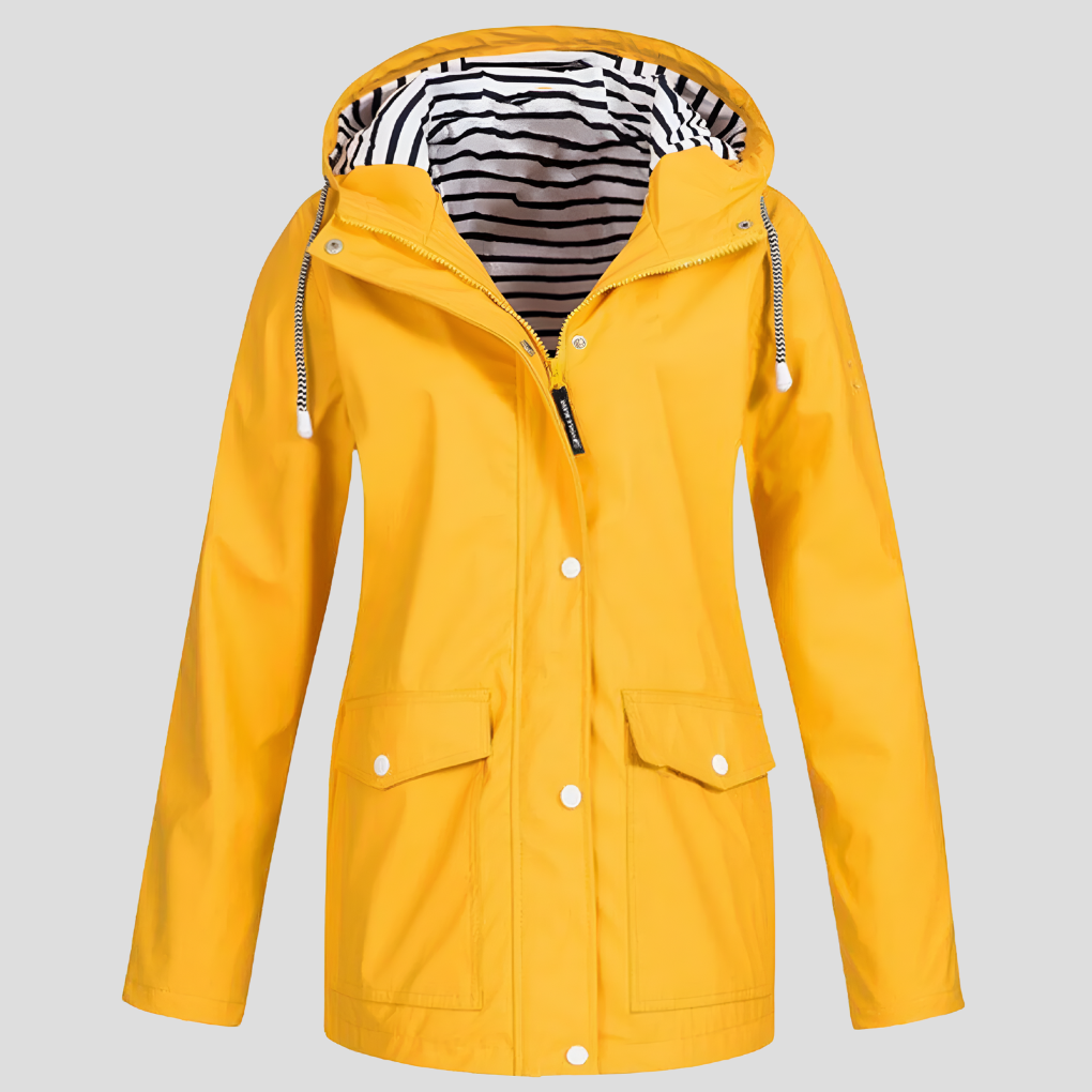 Women's Water Resistant Windbreaker Jacket - Fashinoza