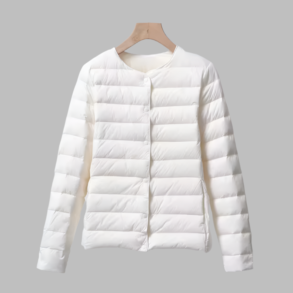 Portable Puffer Jacket Water Resistant Black - Fashinoza