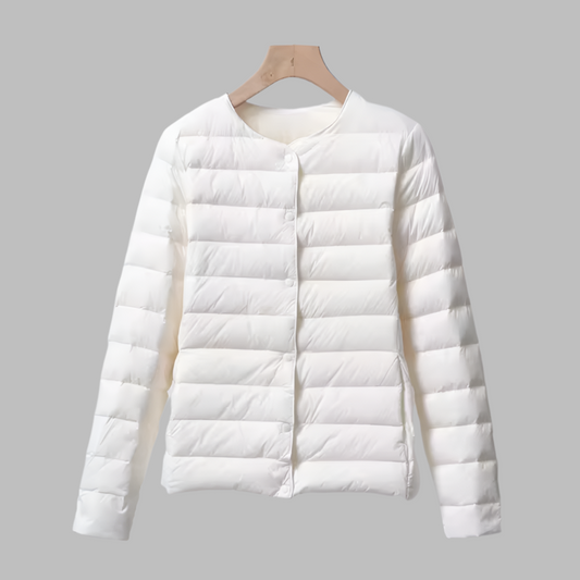 Portable Puffer Jacket Water Resistant Black - Fashinoza