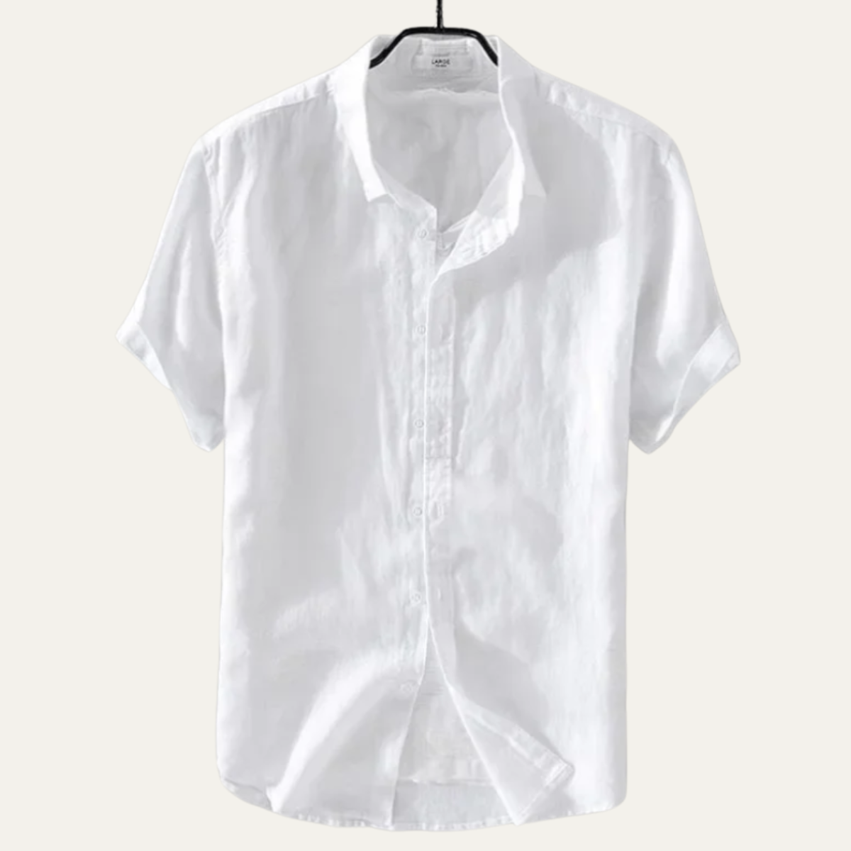 Montland Men's Cotton Linen Shirt Lightweight Relaxed Fit - Fashinoza