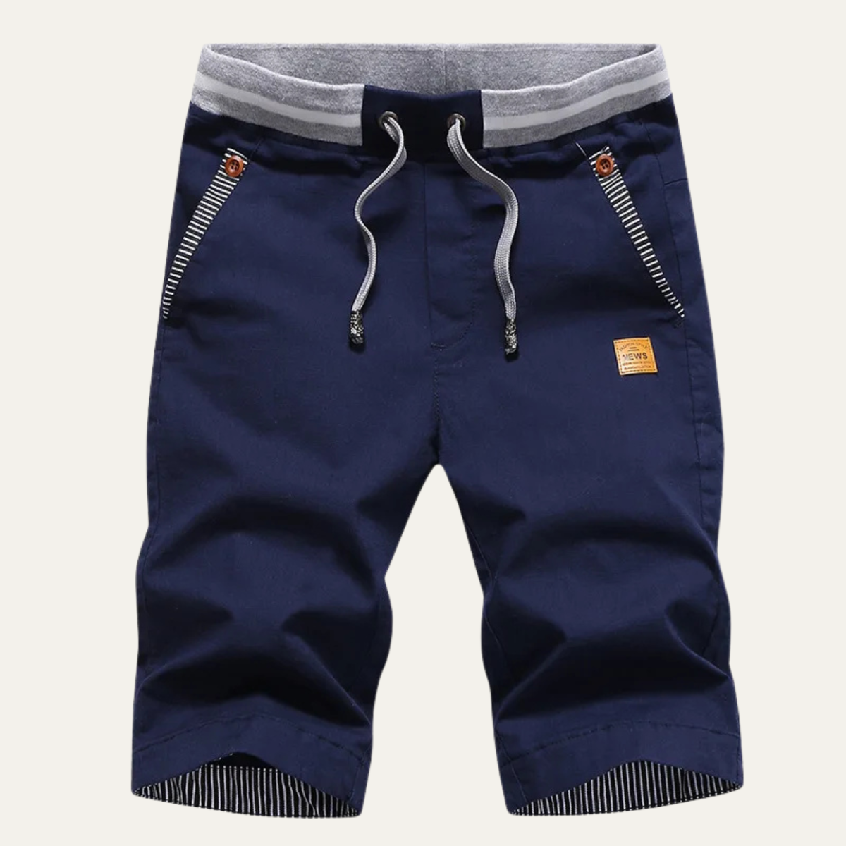 Men's Drawstring Jogger Shorts Red - Fashinoza