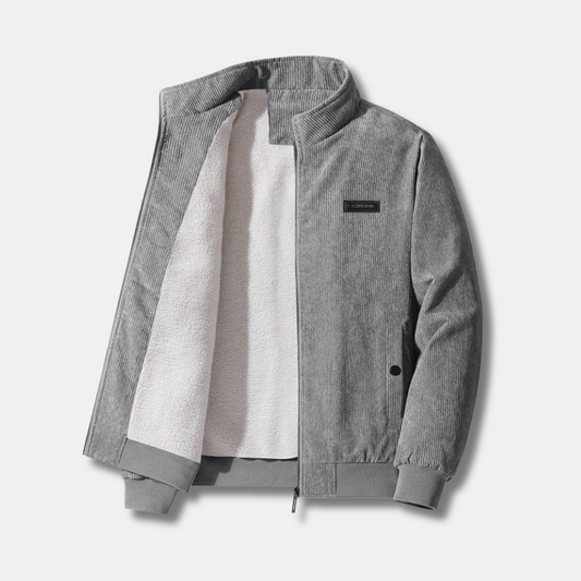 Corduroy Sherpa Jacket - Fashinoza
