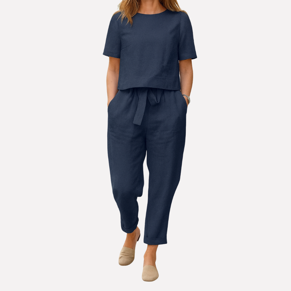 Women's Long Sleeve And Trousers Set - Fashinoza