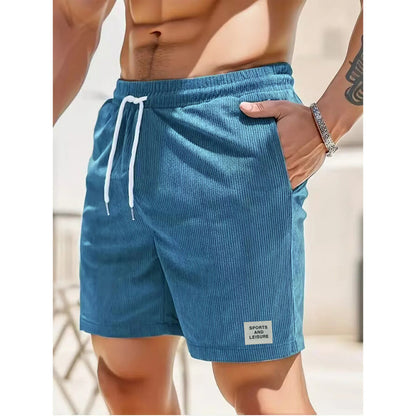 Men's Corduroy Casual Shorts - Fashinoza