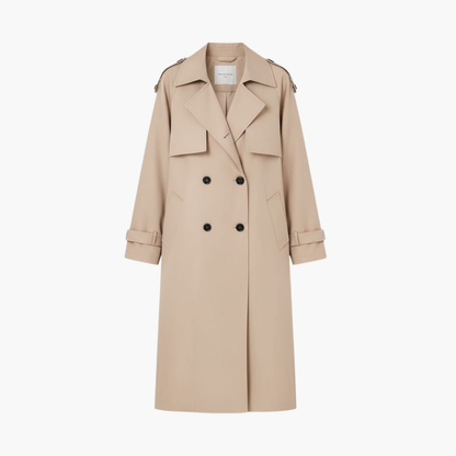 Women's Trench Coat Button Front Waterproof - Fashinoza