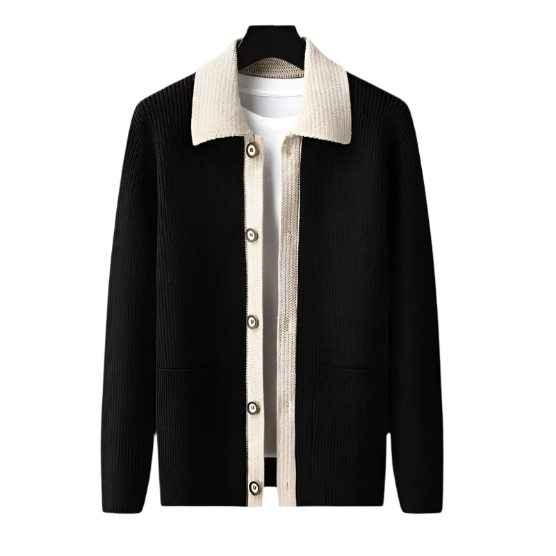 Men's Wool Cardigan with Pockets