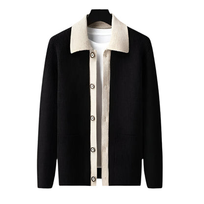 Men's Wool Cardigan with Pockets