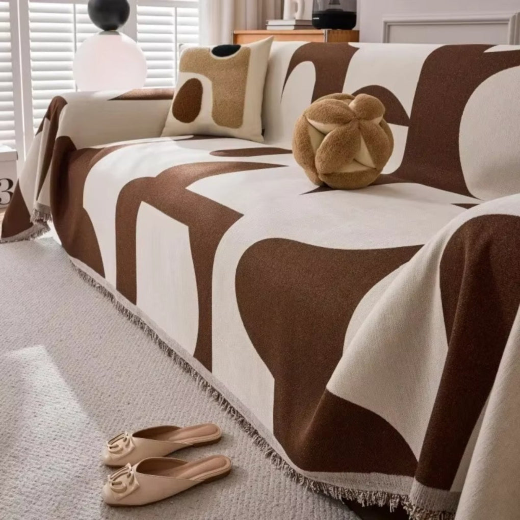 Geometric Sofa Slipcover - Fashinoza